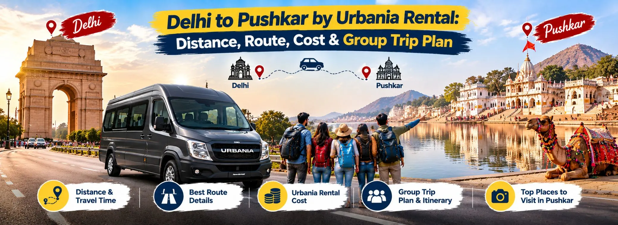Delhi to Pushkar by Urbania Rental